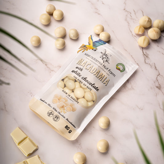 Noix de Macadamia Enrobées Chocolat Blanc